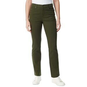 Gloria Vanderbilt Jeans Womens 16 Green Amanda Slimming 5-Pocket NWT